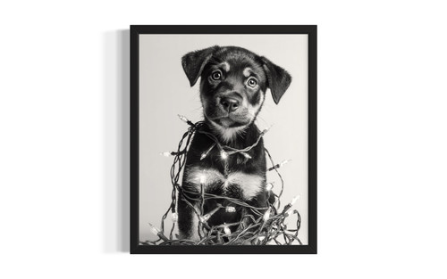 Rottweiler Puppy wall art poster print