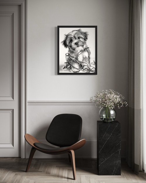 Shih Tzu Puppy Wall Art Print Poster