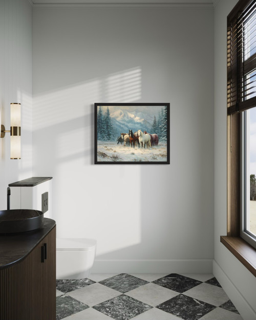 Wild Horses Wall Art Print Poster