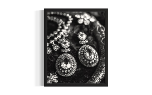 Statement jewelry wall art poster print