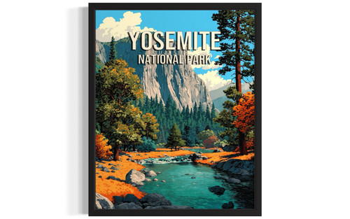 Yosemite wall art poster print