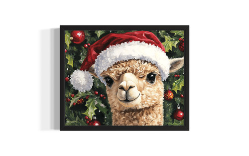 Alpaca wall art poster print