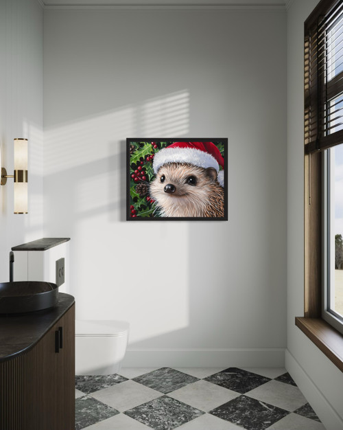 Hedgehog Wall Art Print  Poster