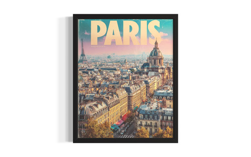 Paris, France wall art poster print