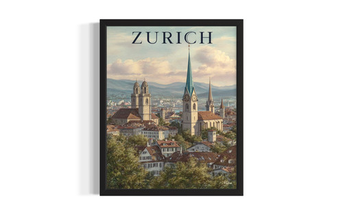 Zurich, Switzerland wall art poster print