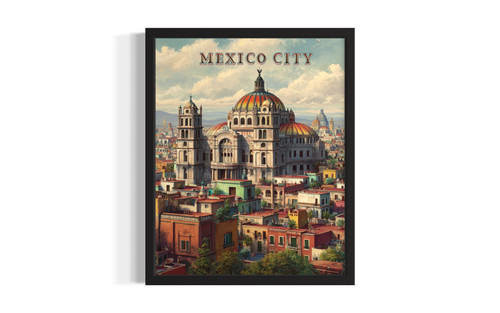 Mexico City Wall Art Print Poster