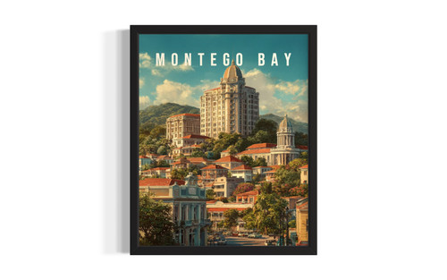 Montego Bay, Jamaica wall art poster print