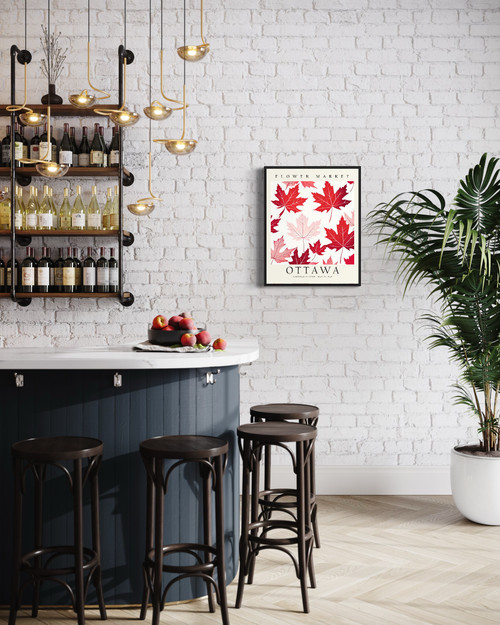 Ottawa Canada Flower Market Art Print Poster
