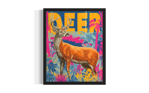 Deer wall art poster print