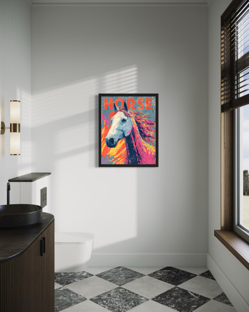 Horse Wall  Art Print Poster