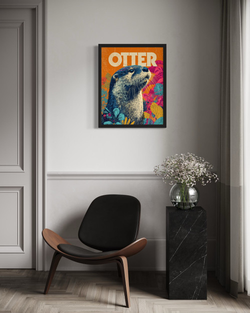 Otter Wall  Art Print Poster