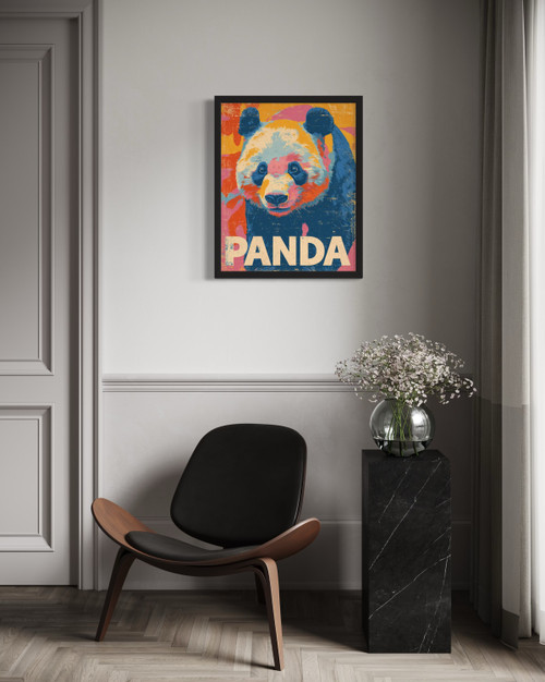 Panda Wall  Art Print Poster