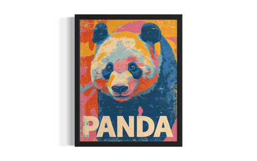 Panda wall art poster print