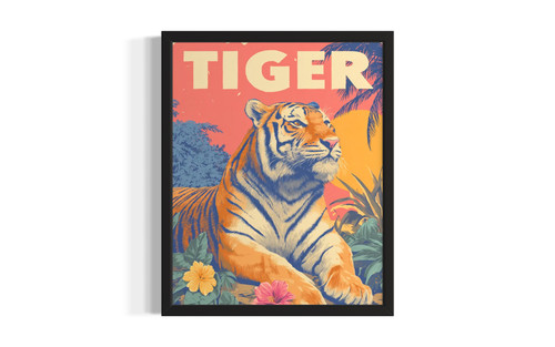 Tiger wall art poster print