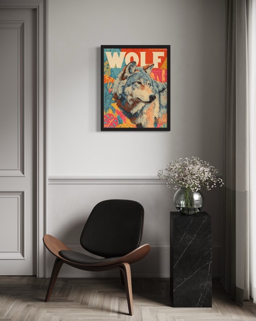 Wolf Wall  Art Print Poster
