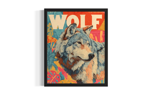 Wolf wall art poster print