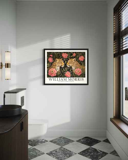 Leopard Wall  Art Print Poster