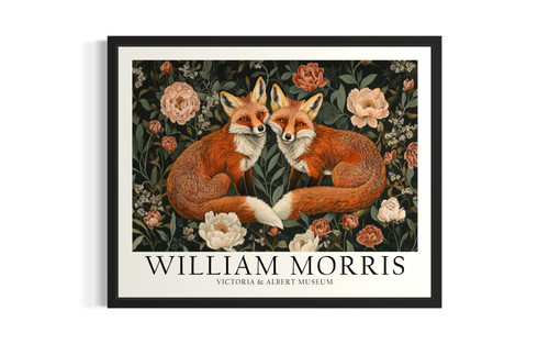 Red Fox wall art poster print