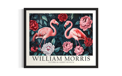 Flamingos wall art poster print