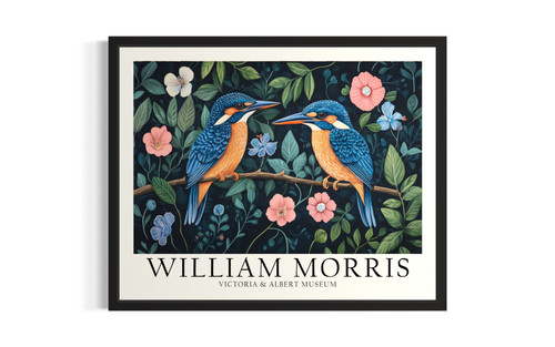 Kingfishers wall art poster print