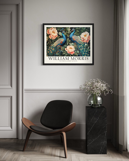 Peacocks Wall Art  Print  Poster
