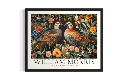 Quails wall art poster print
