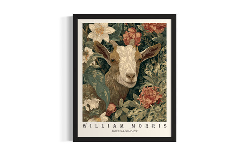 Goat wall art poster print