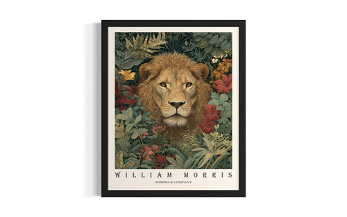 Lion wall art poster print