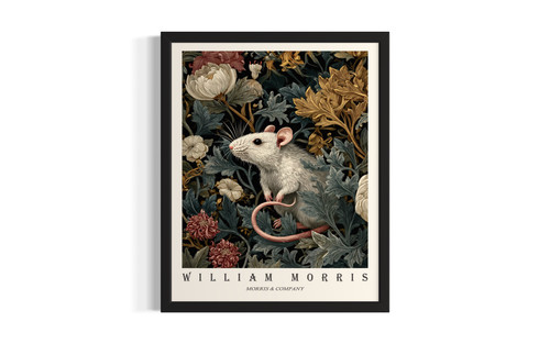 Rat wall art poster print
