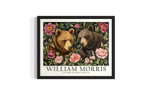 Brown Bears wall art poster print