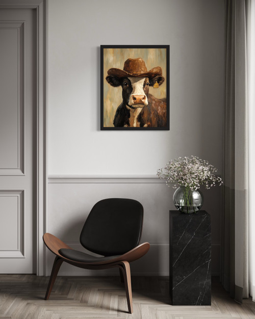 Cow Wall Art Print  Poster