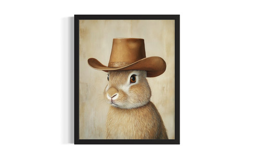 Rabbit wall art poster print
