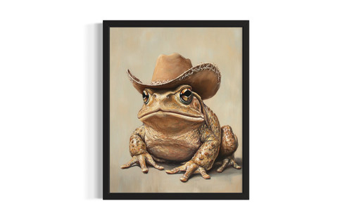 Western Toad wall art poster print