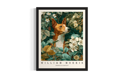 Basenji wall art poster print