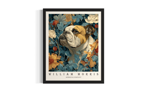 Bulldog wall art poster print