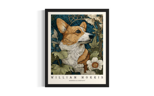 Corgi wall art poster print
