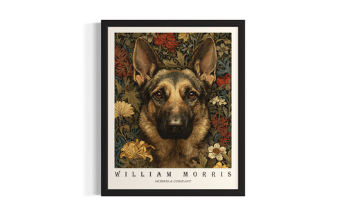 German Shepherd wall art poster print
