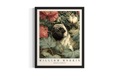 Pug wall art poster print