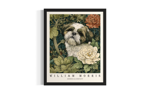 Shih Tzu wall art poster print
