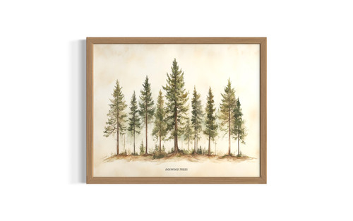 Dogwod wall art poster print