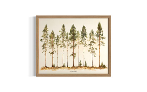 Pine wall art poster print