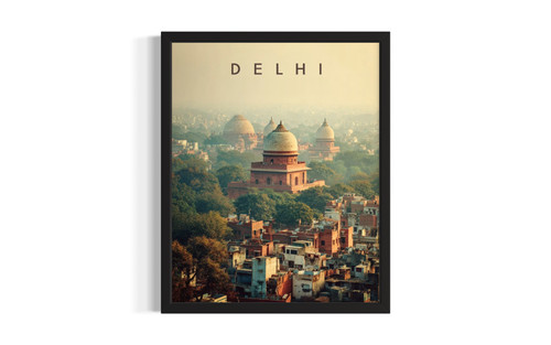 Delhi, India wall art poster print
