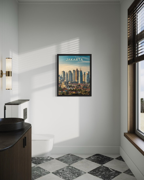 Jakarta, Indonesia Wall Art Print Poster