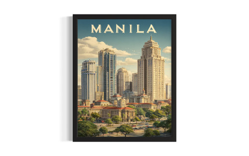 Manila, Philippines wall art poster print