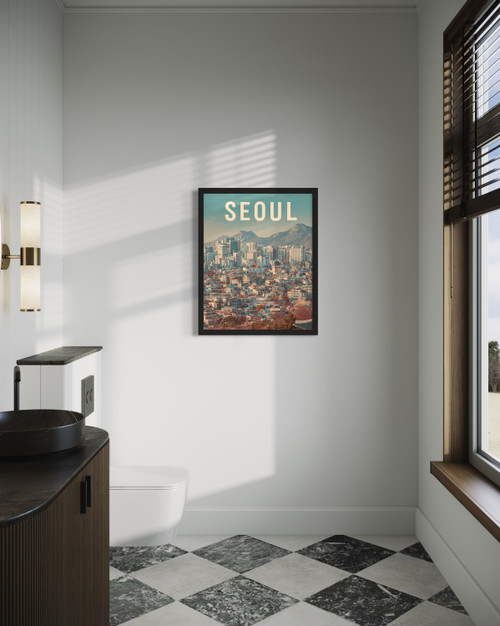 Seoul, South Korea Wall Art Print Poster