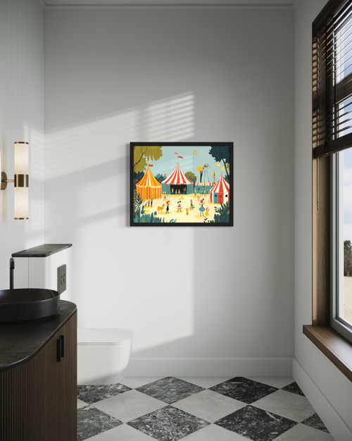 Circus and Clowns Wall Art Print Poster