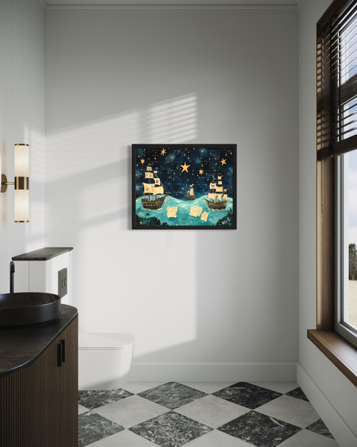 Pirates and Treasures Wall Art Print Poster