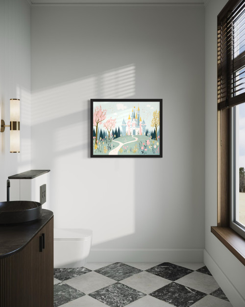 Princess Castle Wall Art Print Poster