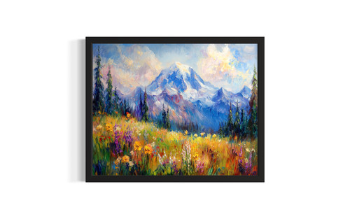 Mount Rainier National Park wall art poster print