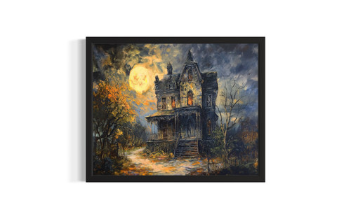 Haunted House wall art poster print